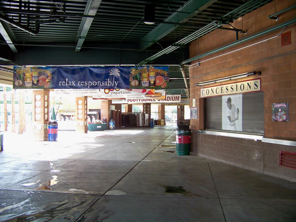 Scottsdale Stadium hallway rebcphx Nick Bastian Flickr