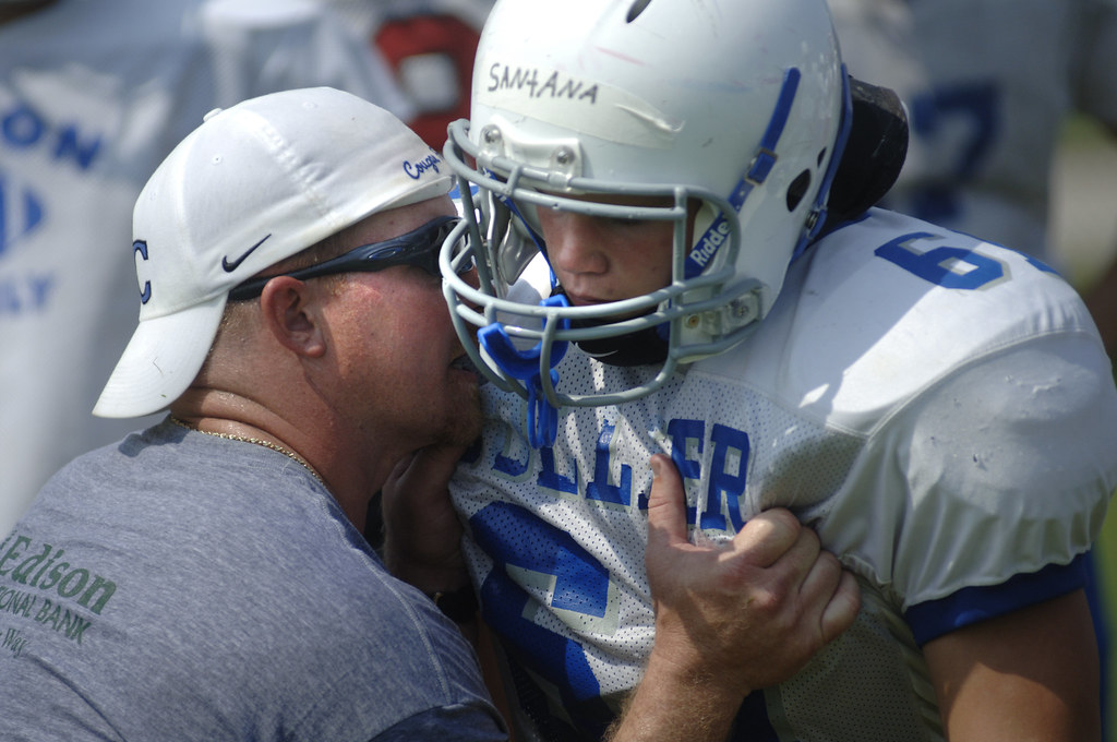 A little coaching for Barron Collier Coach Mark Ivey of Ba… Flickr