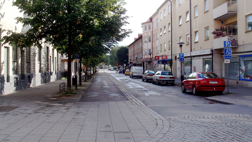 Köpmangatan A street in Kumla, Sweden. M. Andersson Flickr