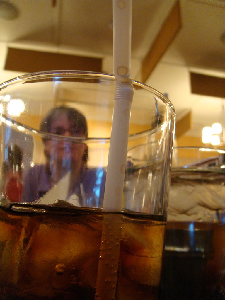 Beth through a glass half full Dinner at Zingerman's Roadh… Flickr