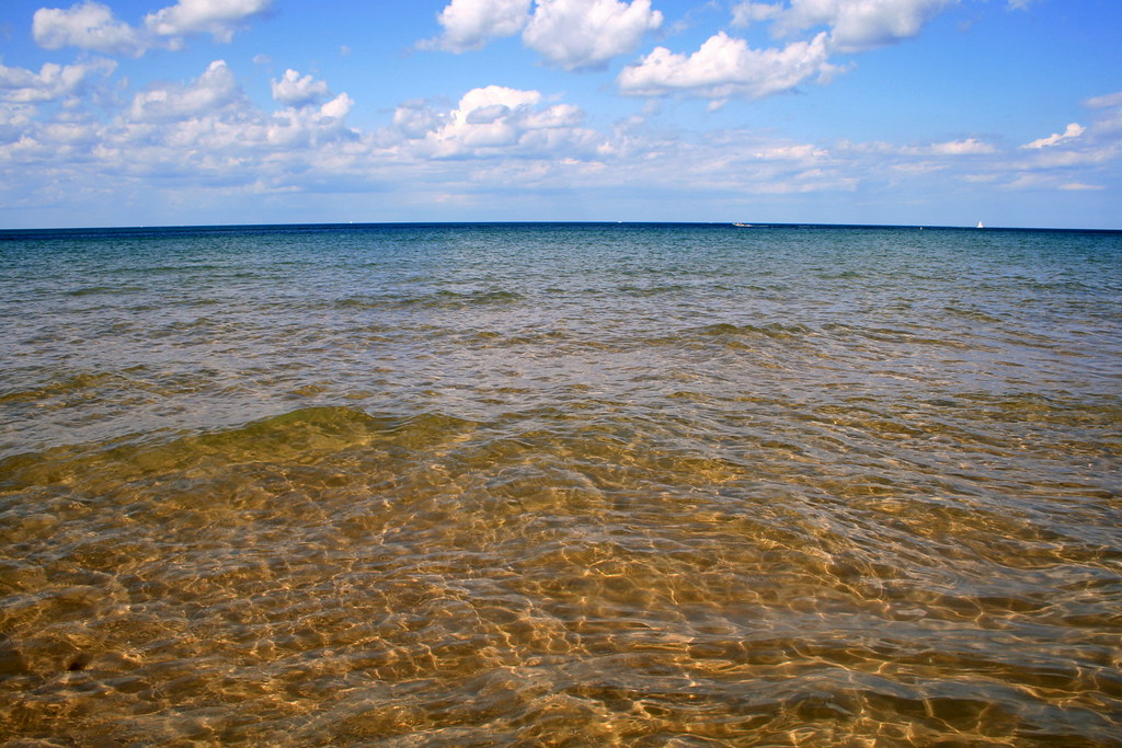 Clear water at Lake Michigan? No way. Teddy Wachholz Flickr