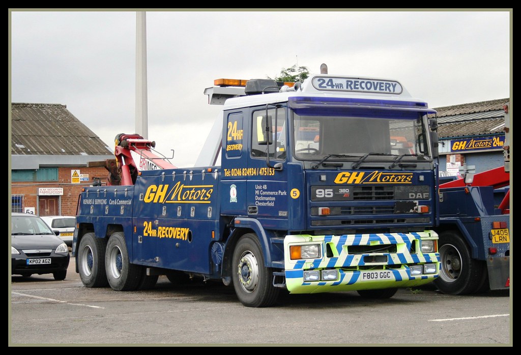GH Motors DAF 95 Parked in its owners compound in a former… Flickr