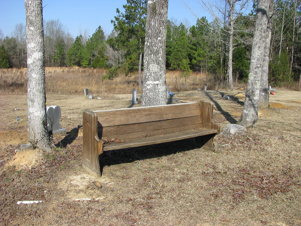 Cemetery Bench New Center Ridge MB Church Cemetery, Attala… Flickr