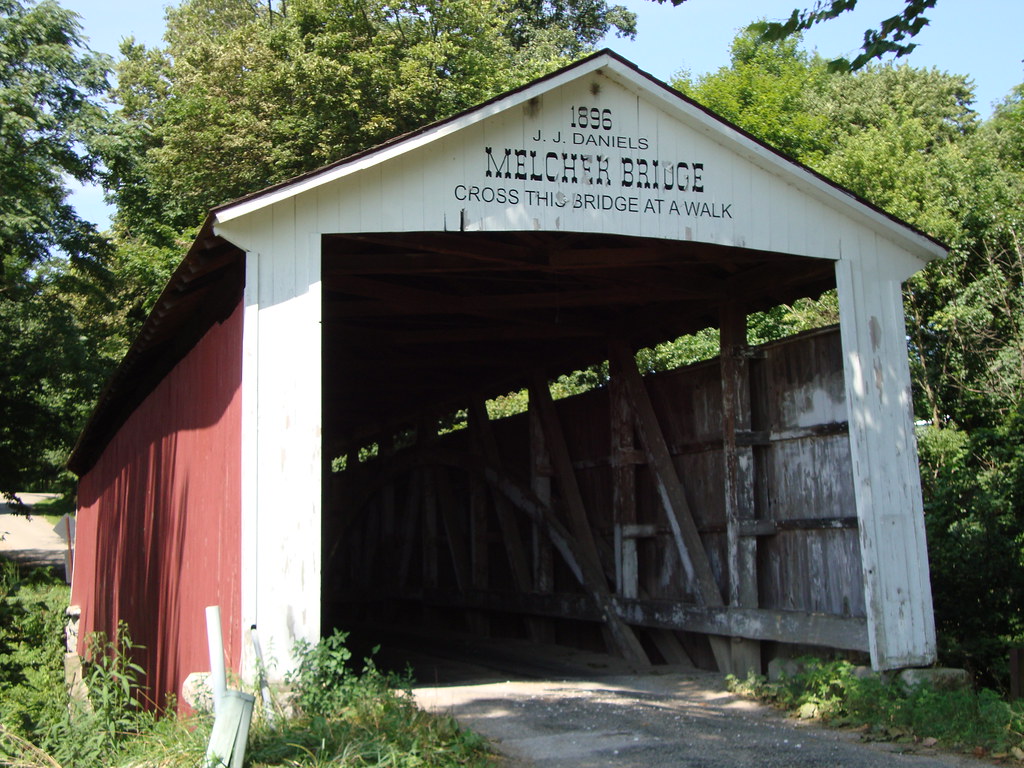Melcher Bridge (Parke County, Indiana) J. J. Daniels built… Flickr