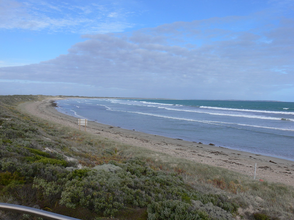 Beachport Beach The Beachport beach viewed from the lookou