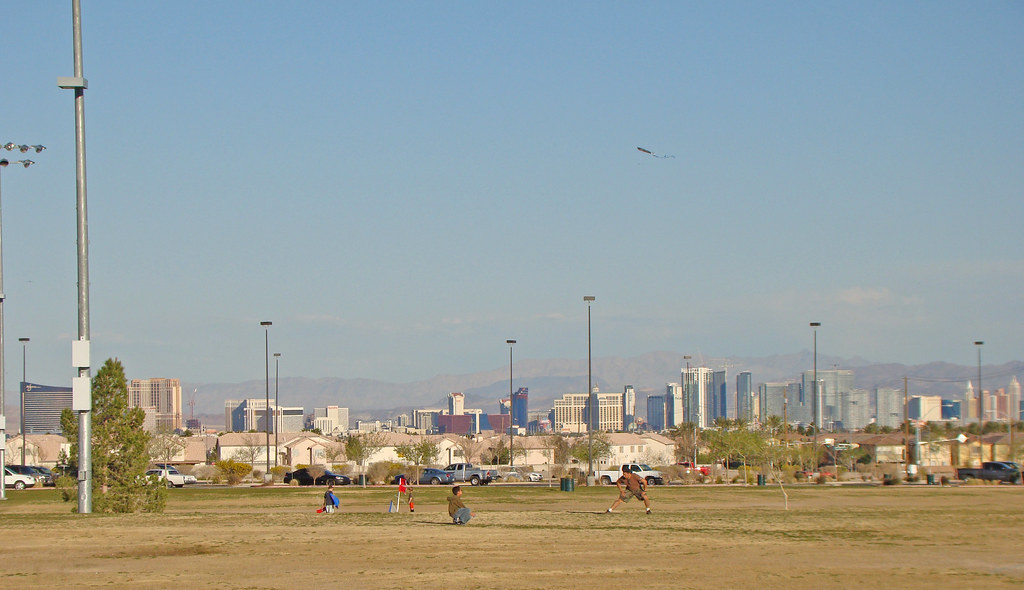 Desert Breeze Park With the Las Vegas Strip in the backgro… John