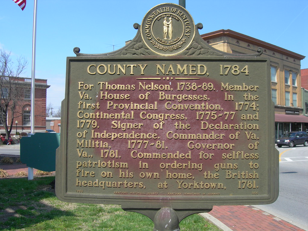 Nelson County Historic Marker Bardstown, Kentucky Jimmy Emerson