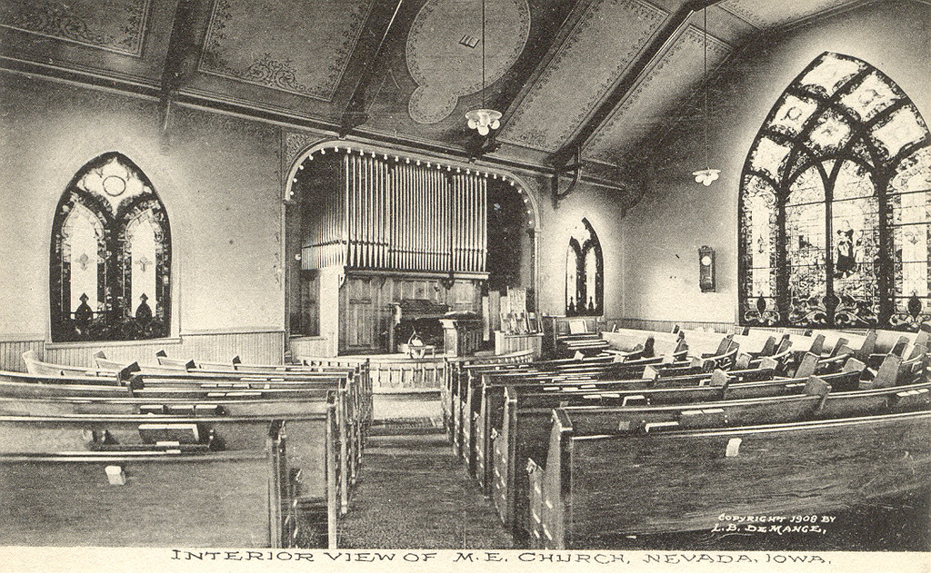 Nevada, Iowa, Methodist Church Interior scene Methodist Ch… Flickr