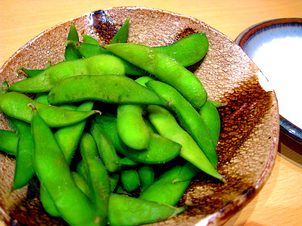 Edamame Baby soybeans from Akashi. Sanctu Flickr