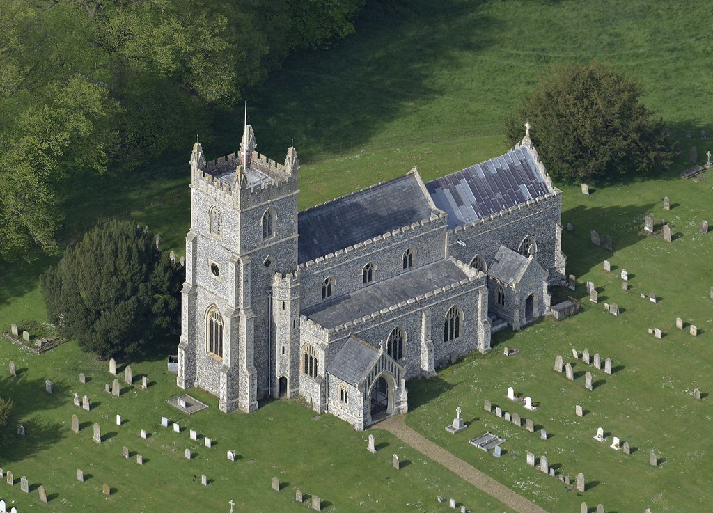 St Mary's Church in East Raynham aerial St Mary Church in … Flickr