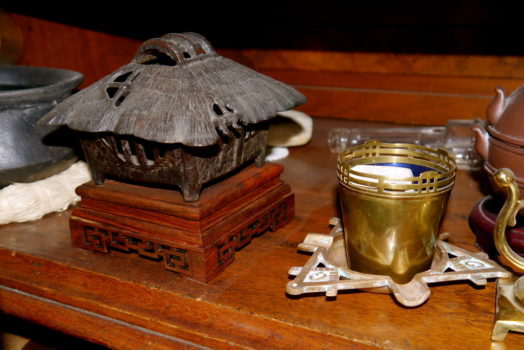 Home sweet home Japanese metal incense burner in the sha… Flickr