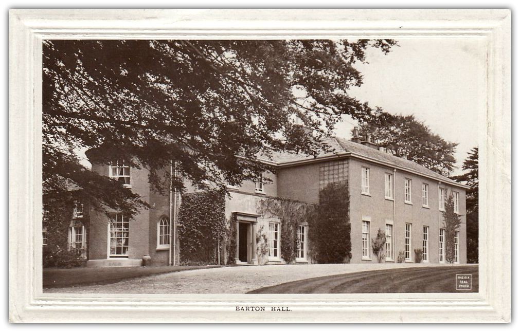 Barton Hall, Nr. Preston Sepia postcard RPPPC by A.H. & S… Flickr