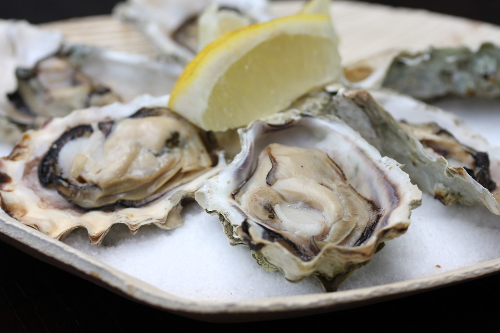 Grilled Fresh Oysters Grilled fresh oysters presented on a… Flickr