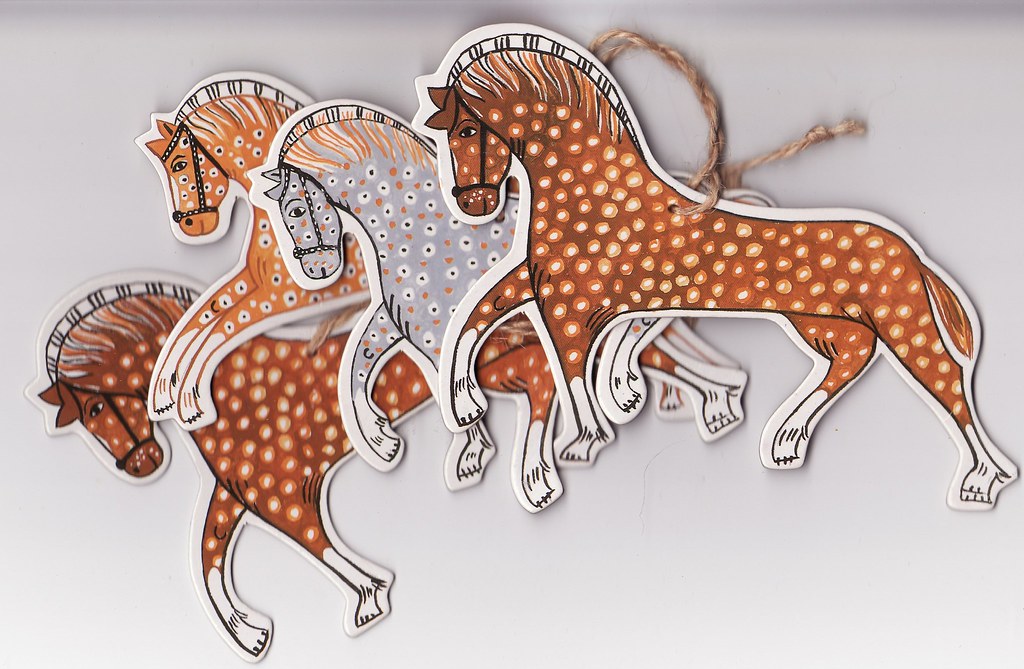 IKEA Horses Swedish horse Christmas ornaments cut from chi… Flickr