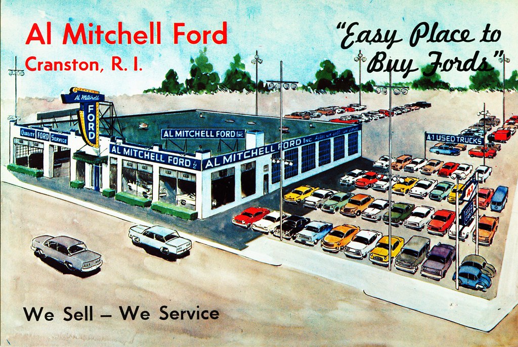 Al Mitchell Ford, Cranston, RI, 1960s Alden Jewell Flickr