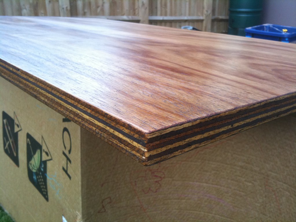 Bringing out the stripes One reason plywood appealed to us… Flickr