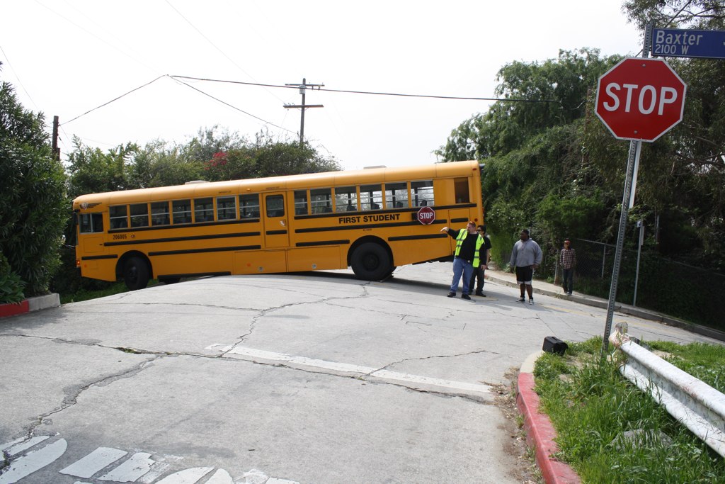 Bus stuck on Baxter Street. The Great Symbolic Power of th… Flickr