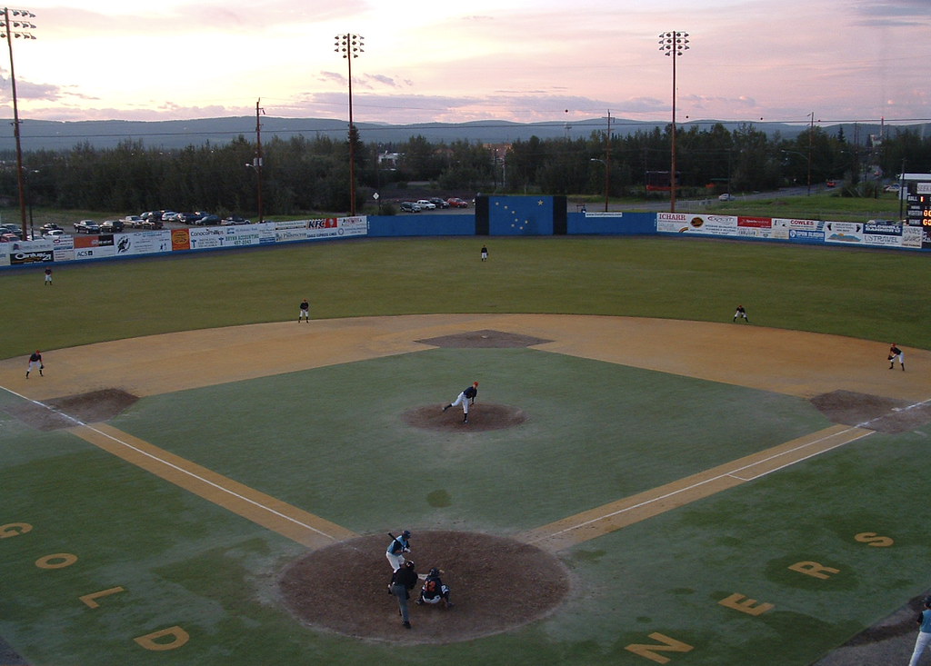 Midnight Sun During the Midnight Sun Baseball game in Fair… Flickr