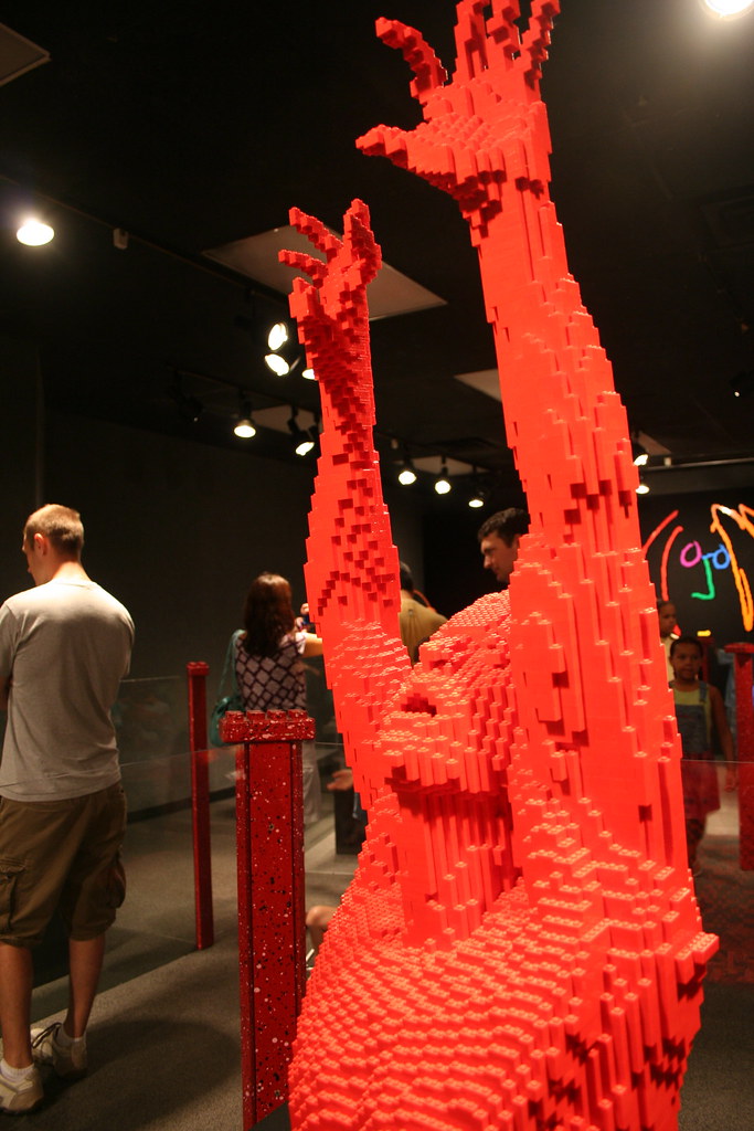 legos sculpture exhibit in KC Mark Pittillo Flickr