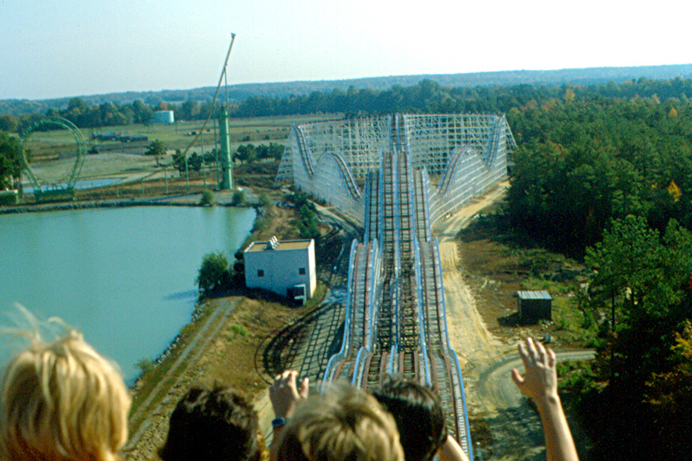 Kings Dominion "Rebel Yell" Roller Coaster The view from… Flickr