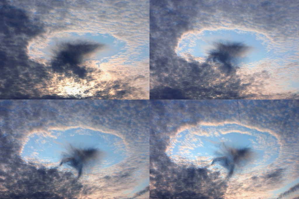 Hole Punch Cloud This composite of four individual photos … Flickr
