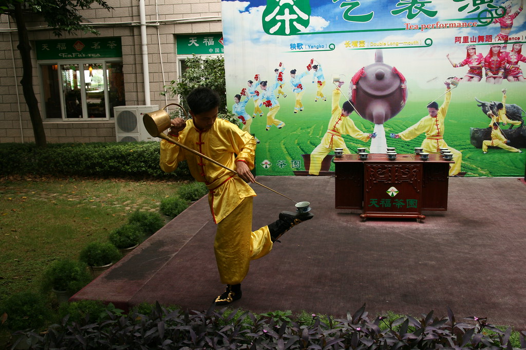 Kungfu Tea Master The Kung Fu Tea Master, standing on one … Flickr