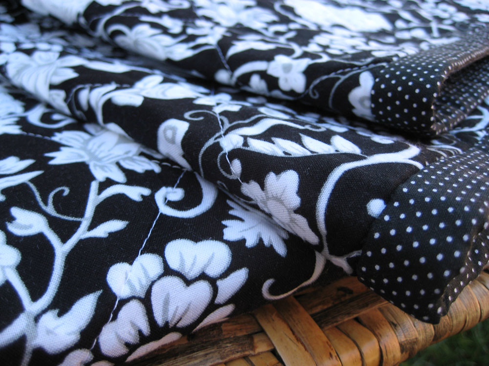 Quilted Throw Blanket in Black and White Heather Cain Flickr