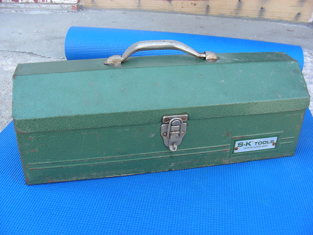 Vintage SK TOOLS Tool box with Tray John Flickr