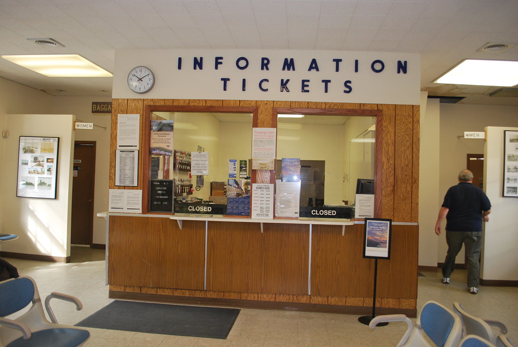 Minot, North Dakota station Inside the station. The West End Flickr