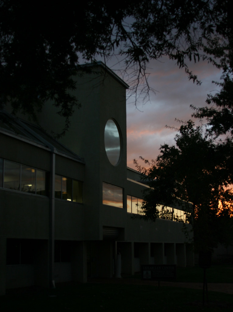 Univesity of Arkansas Law School North Entrance At Dusk Flickr