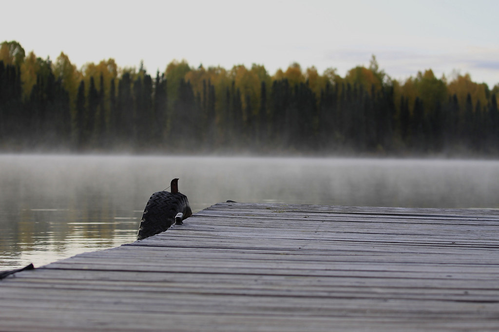 Kashwitna Morning dock on Kashwitna Lake Alaska Mike Symonds Flickr