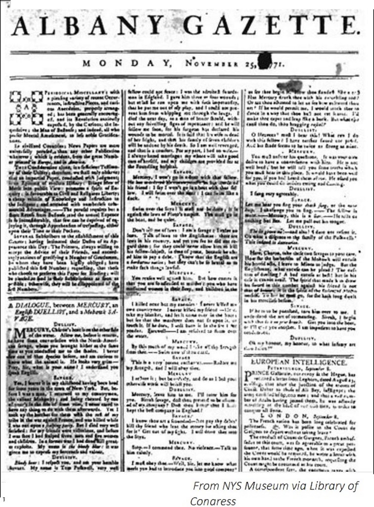 Albany Gazette newspaper 1771 Albany NY AlbanyGroup Archive Flickr