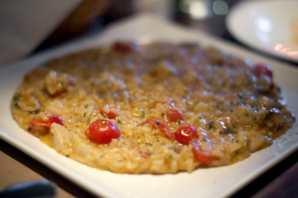 risotto ai frutti di mare perbacco, east village Flickr