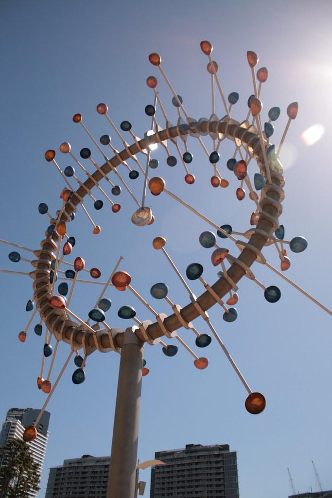 docklands24 Wind sculpture in the playground at Melbourne'… Flickr
