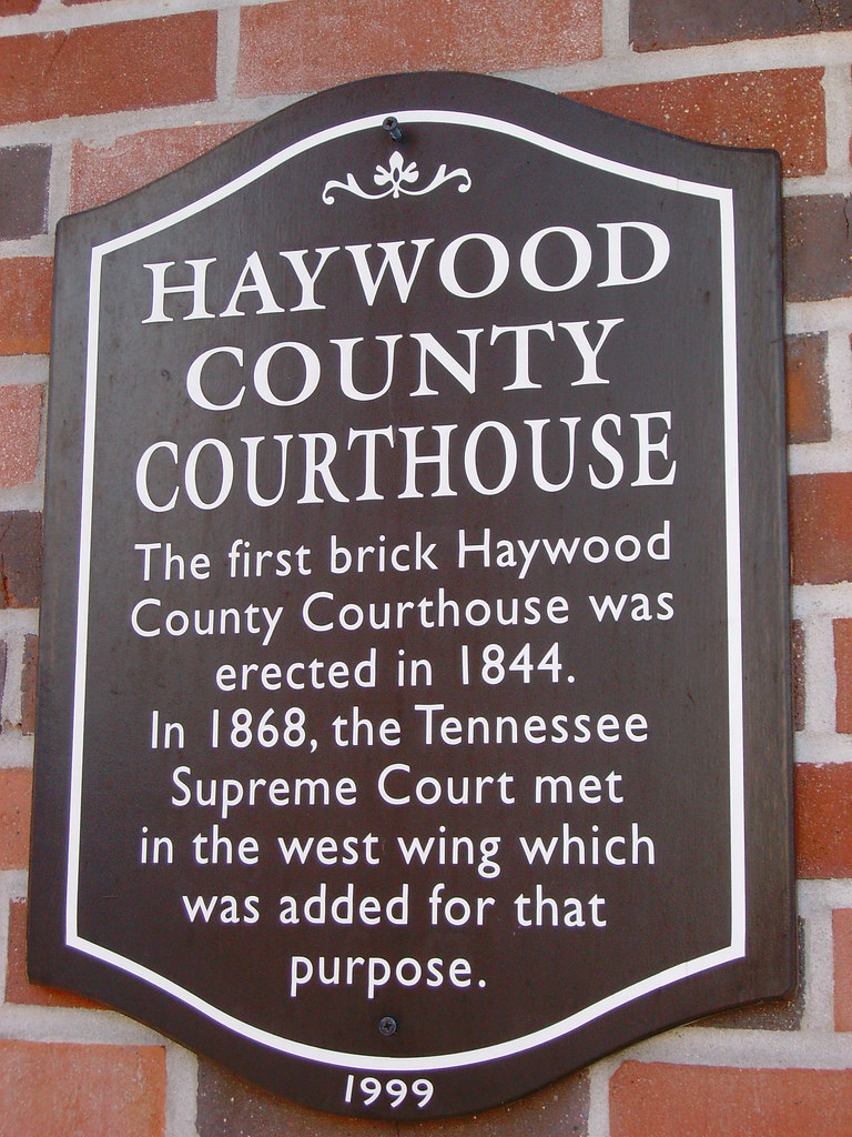 Haywood County Courthouse Marker (Brownsville, Tennessee) Flickr
