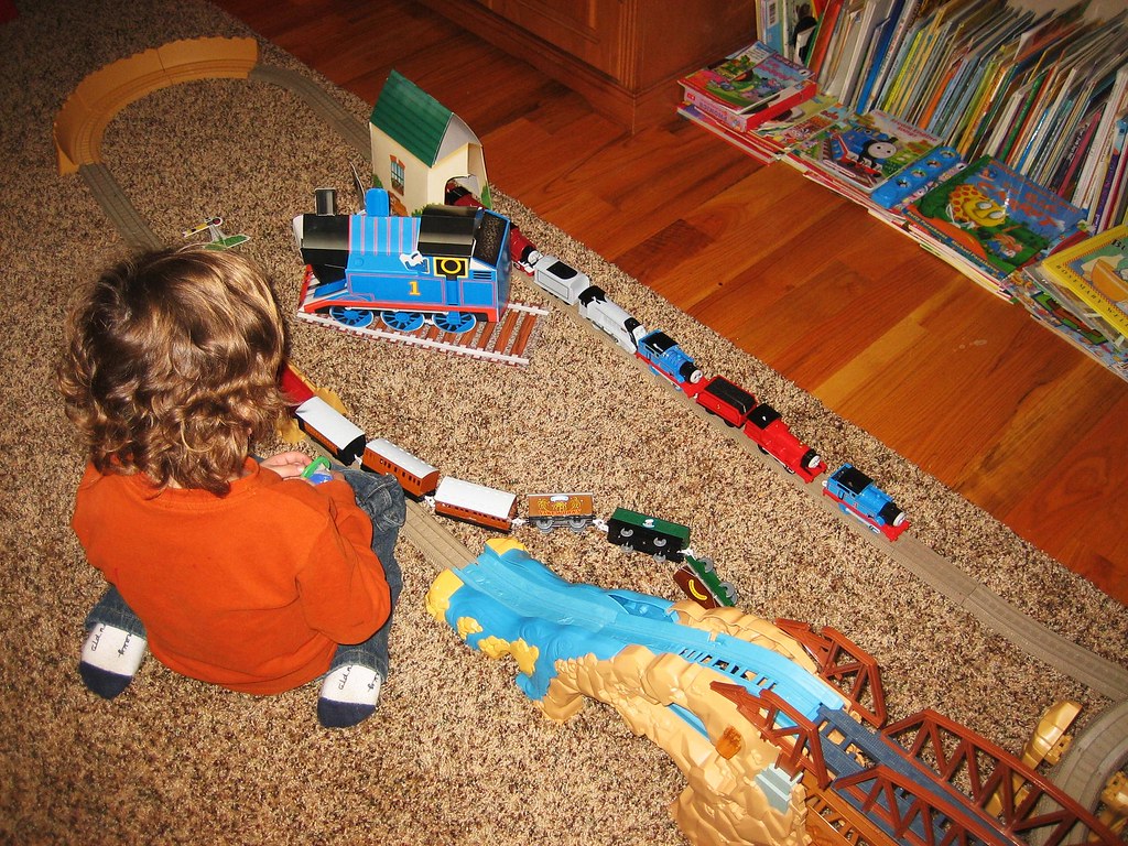 Thomas the Tank Engine Action Canyon Train Set | My son play… | Flickr