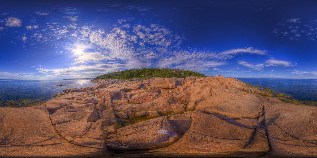 Panorama from Les Escoumins, Quebec, Canada [Explored] a photo on