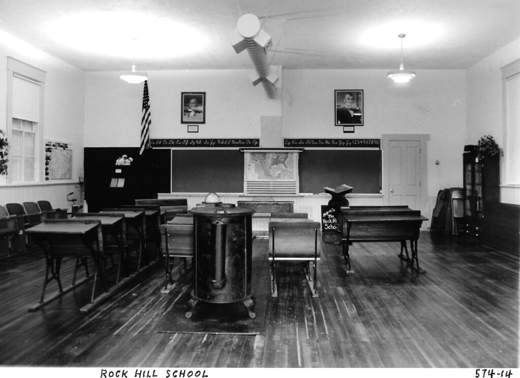 Inside Rock Hill School Notice the pictures of President W… Flickr