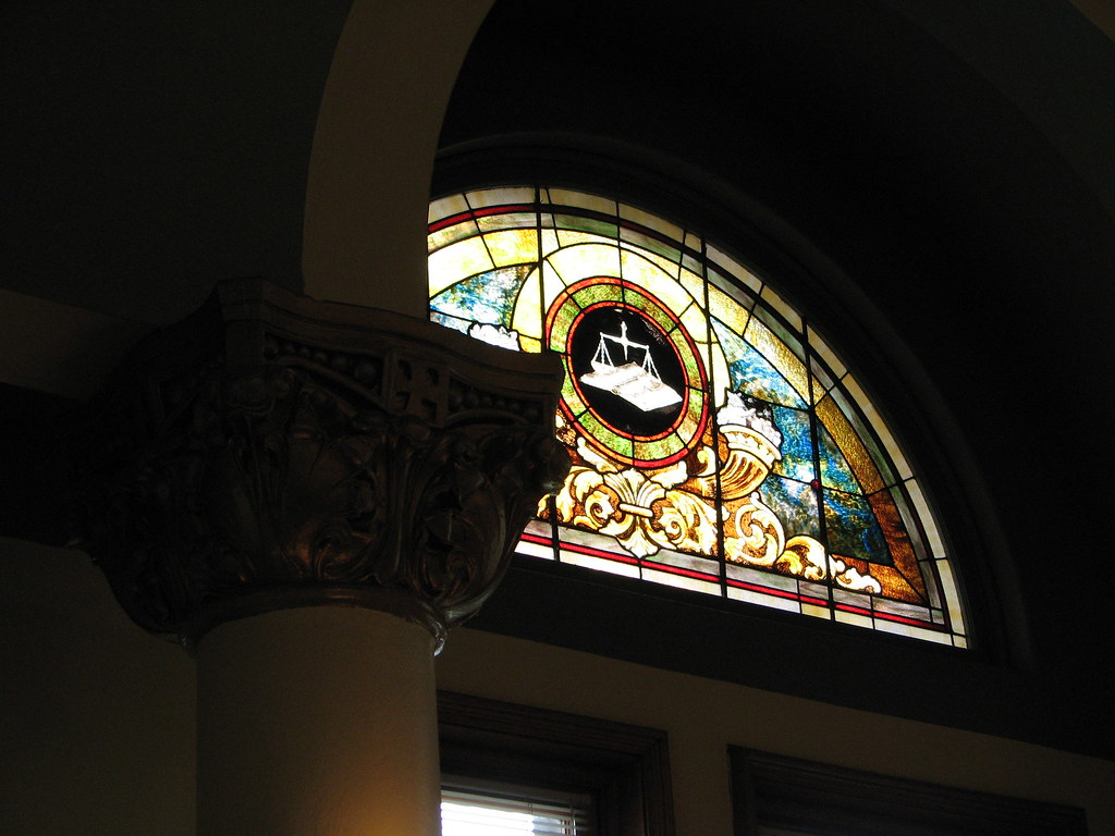 Barbour County Courthouse (Philippi WV) Courtroom detail Rich