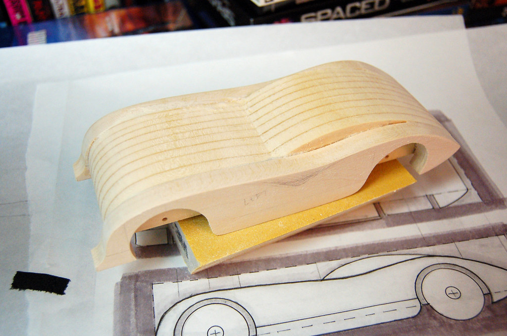 2009 Pinewood Derby Car 1 (Step 7, sanding with fenders p… Flickr