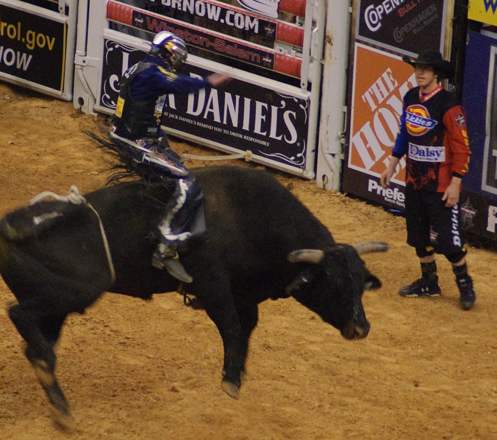 A Rodeo in WinstonSalem bull riding" happens… Flickr
