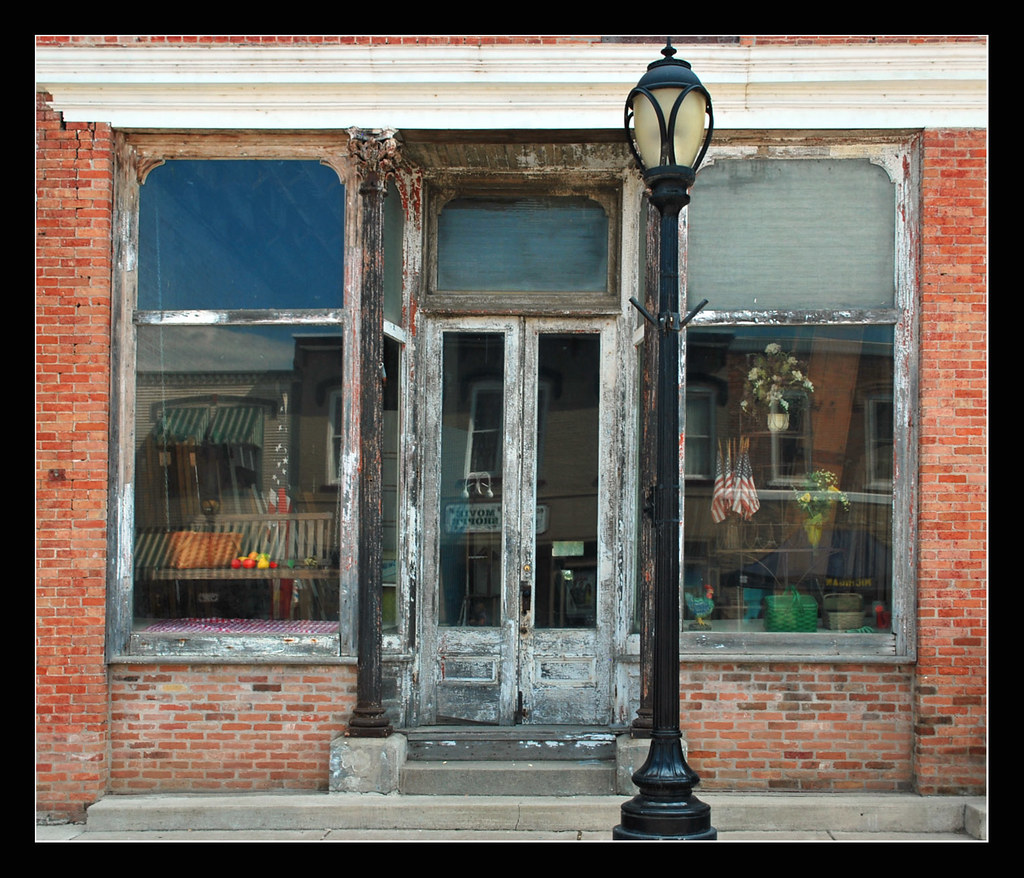 Storefront Grass Lake, Michigan a photo on Flickriver