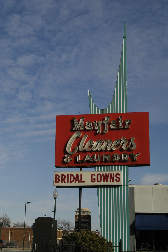 Mayfair Cleaners sign Independence Avenue & Chestnut, KCMO… Flickr