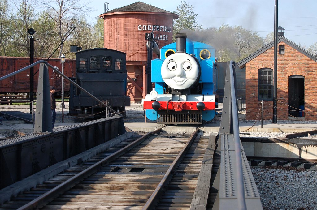 Thomas the Tank Engine enters a Shed at Greenfield Village… | Flickr