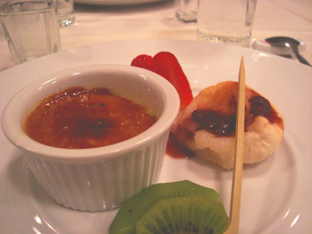 Desserts Green Tea Creme Brulee and Baked Mochi with Azuki… Flickr