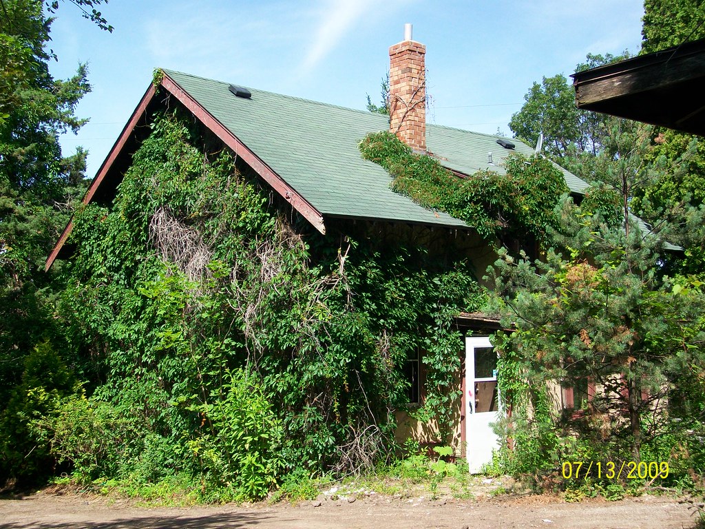 back of old house in Lakeville, Minnesota on Co. Rd. 50. Ruin