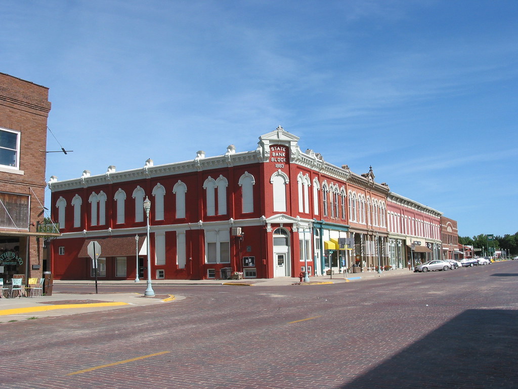 Red Cloud, Nebraska A block full of 19th century commercia… Flickr