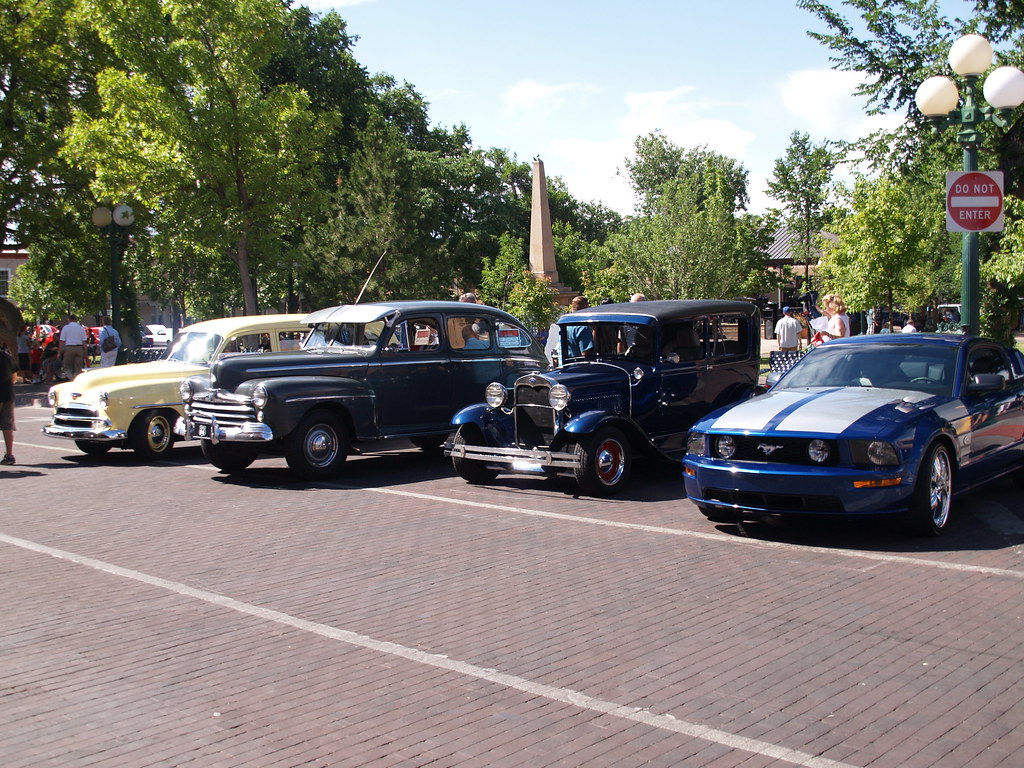 Santa Fe New Mexico Route 66 Classic Cars Car Show pre1937 route Old