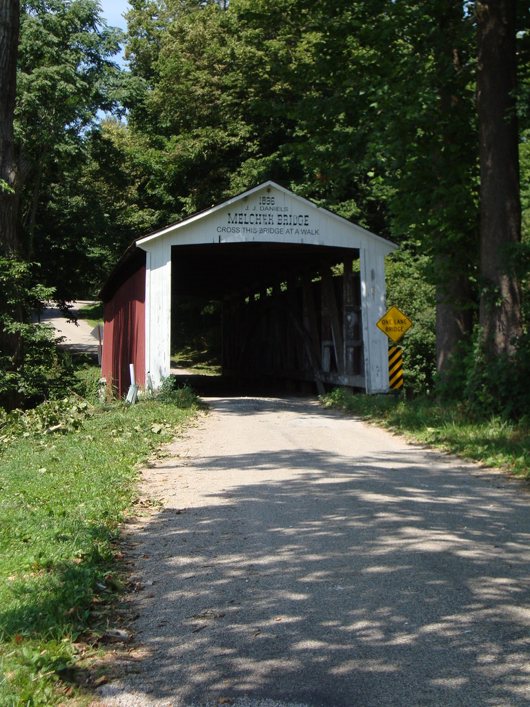 Melcher Bridge (Parke County, Indiana) J. J. Daniels built… Flickr