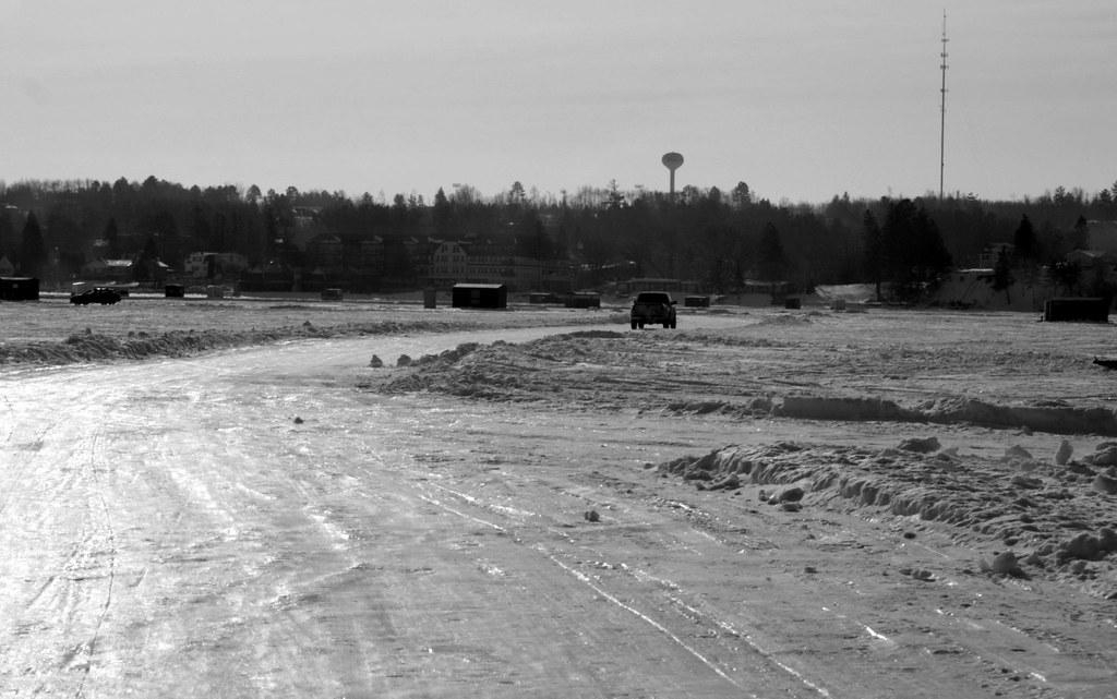 Ice Roads Leech Lake Plowed "Ice Roads" out on Leech Lak… Flickr